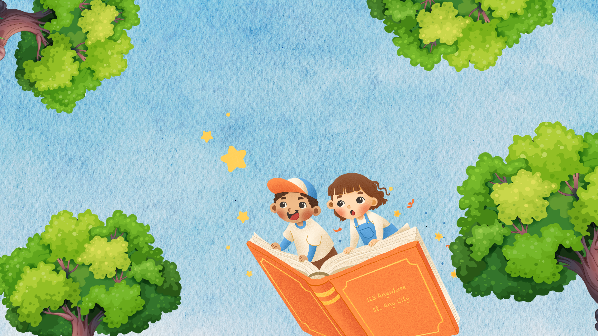 Mockup of several colorful children's ebooks.